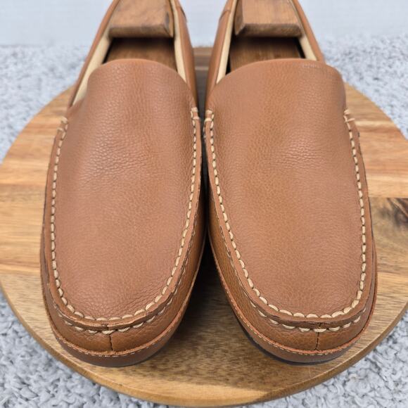 Sperry Top Sider Mens 12M Hampden Venetian Brown Leather Driving Moc Loafer - Picture 6 of 13